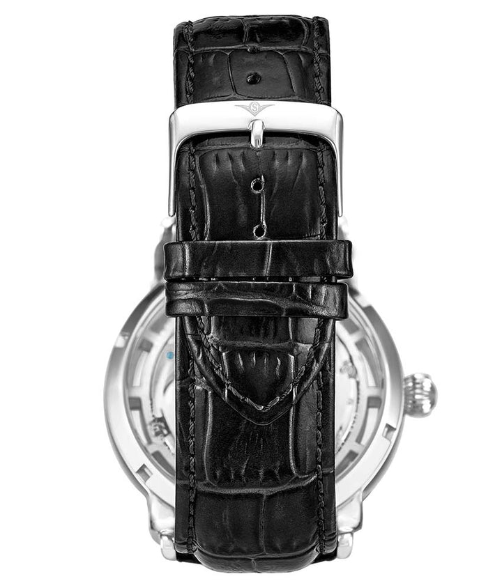 Legacy Silver Dial / Black Leather Blue Yellow | Silver Dial