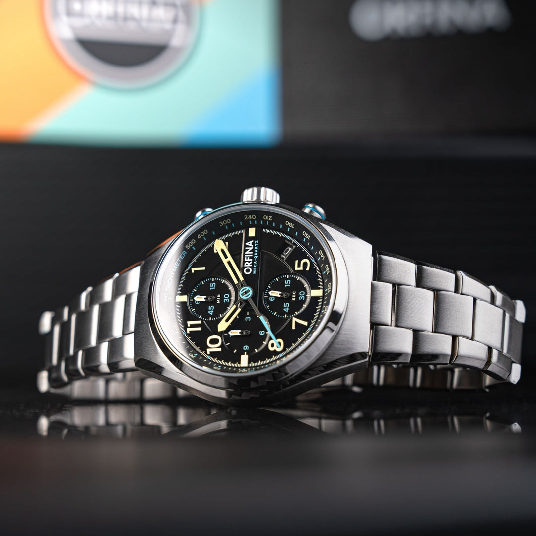 Zero-Two Chronograph Black /Stainless Steel | Black Dial