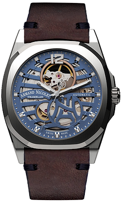 Blue/Black Leather Blue/leather Blue Dial