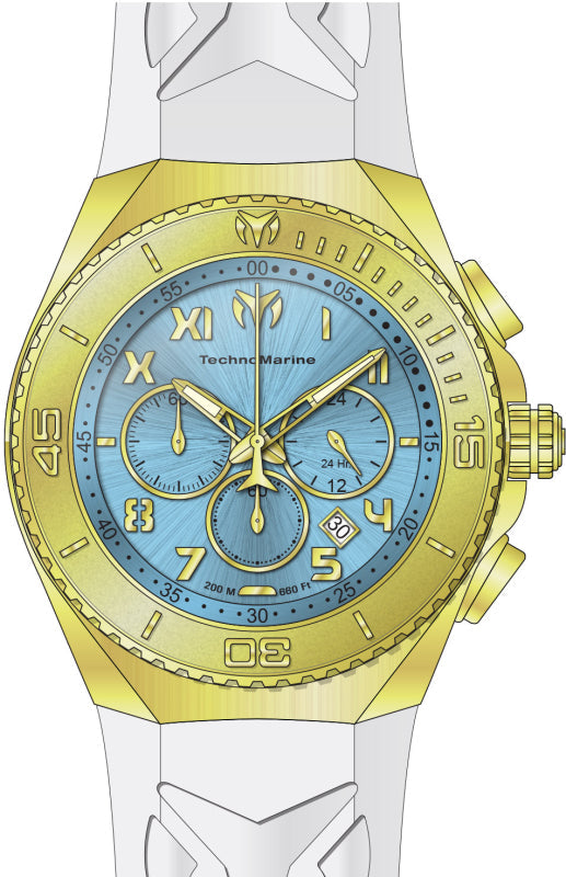 Manta Ocean 48mm / Light Blue / White | Light Blue Dial
