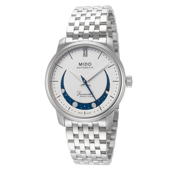 Smiling Moon 33mm / White / Silver | White Dial