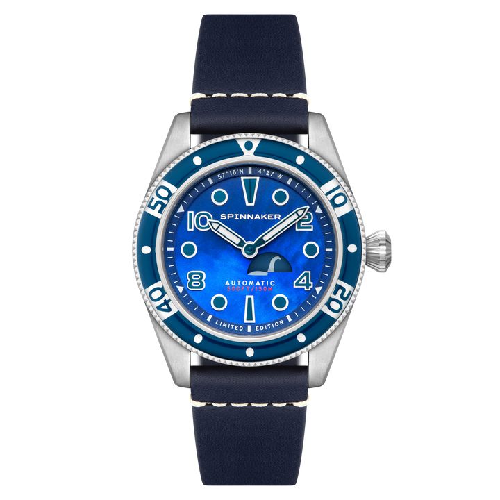 Fleuss Automatic Nessie Pearl Diver Limited Edition Blue / Leather | Blue Dial