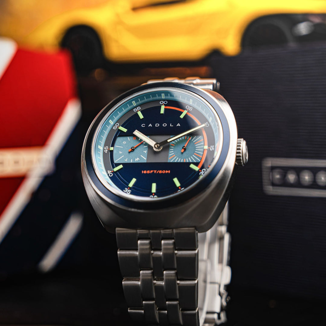 Giulia Calendar Blue /Stainless Steel | Blue Dial