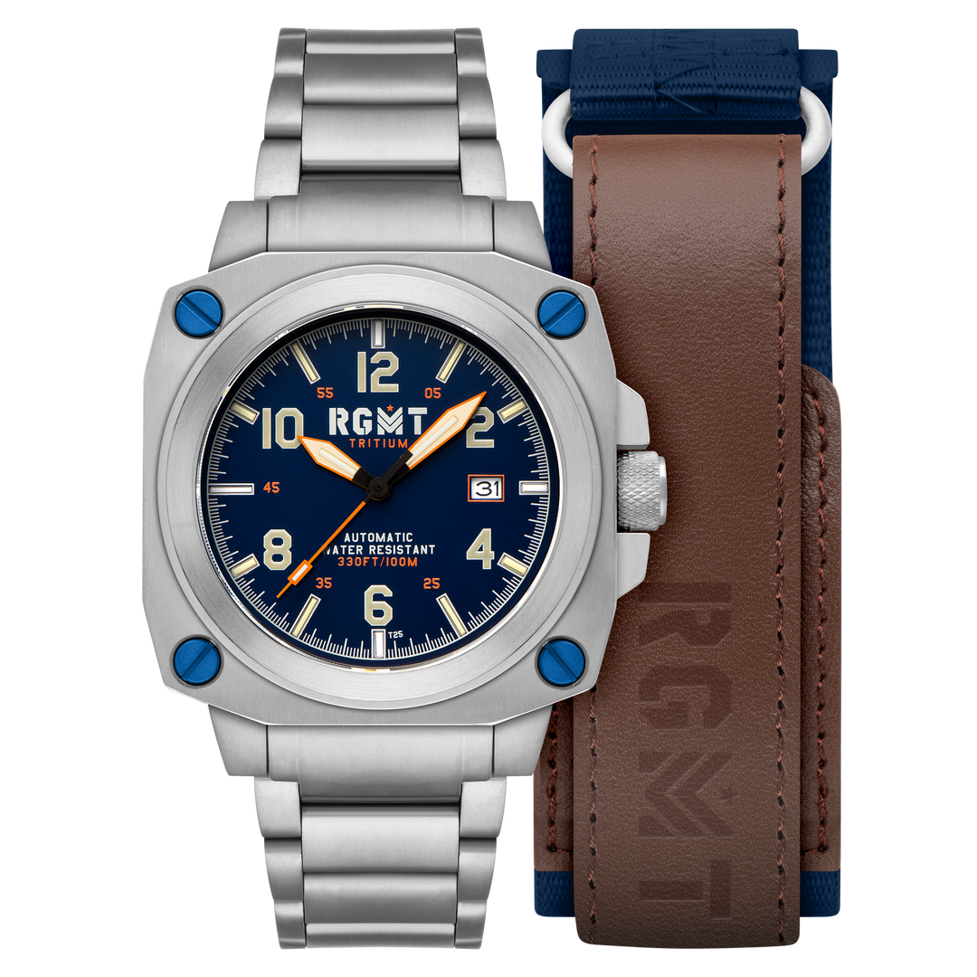 Altimeter Tritium Automatic Blue /Stainless Steel | Blue Dial