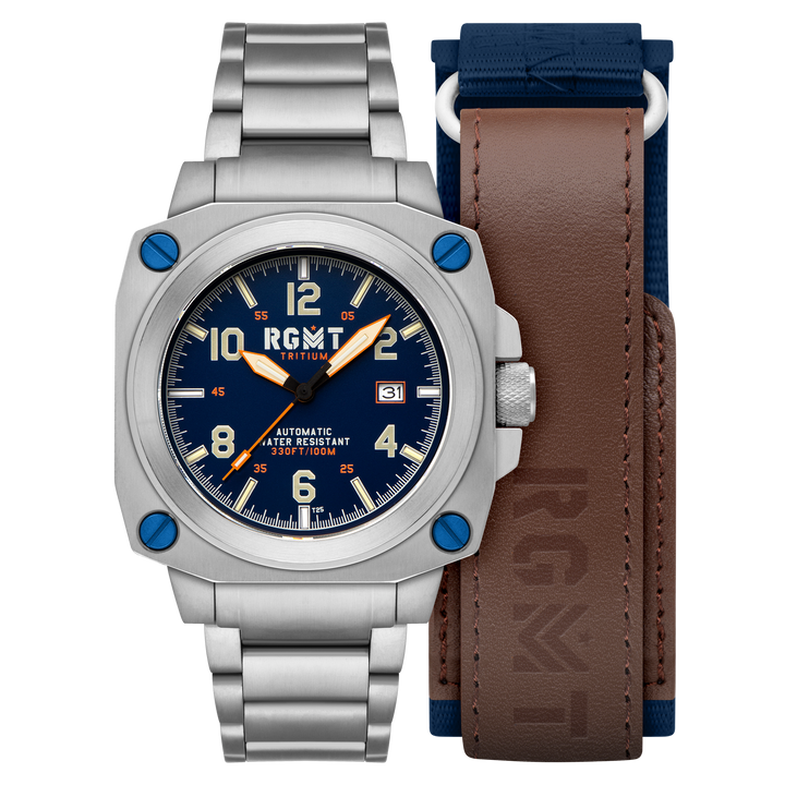 Altimeter Tritium Automatic Blue /Stainless Steel | Blue Dial