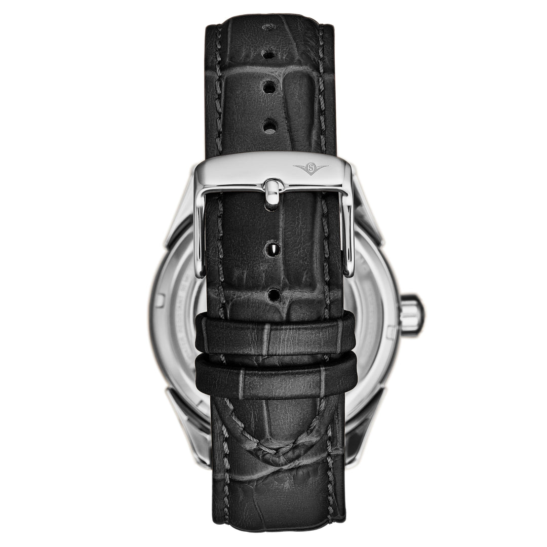 Legacy Automatic Skeleton Silver/ Black | Silver / Blue Dial