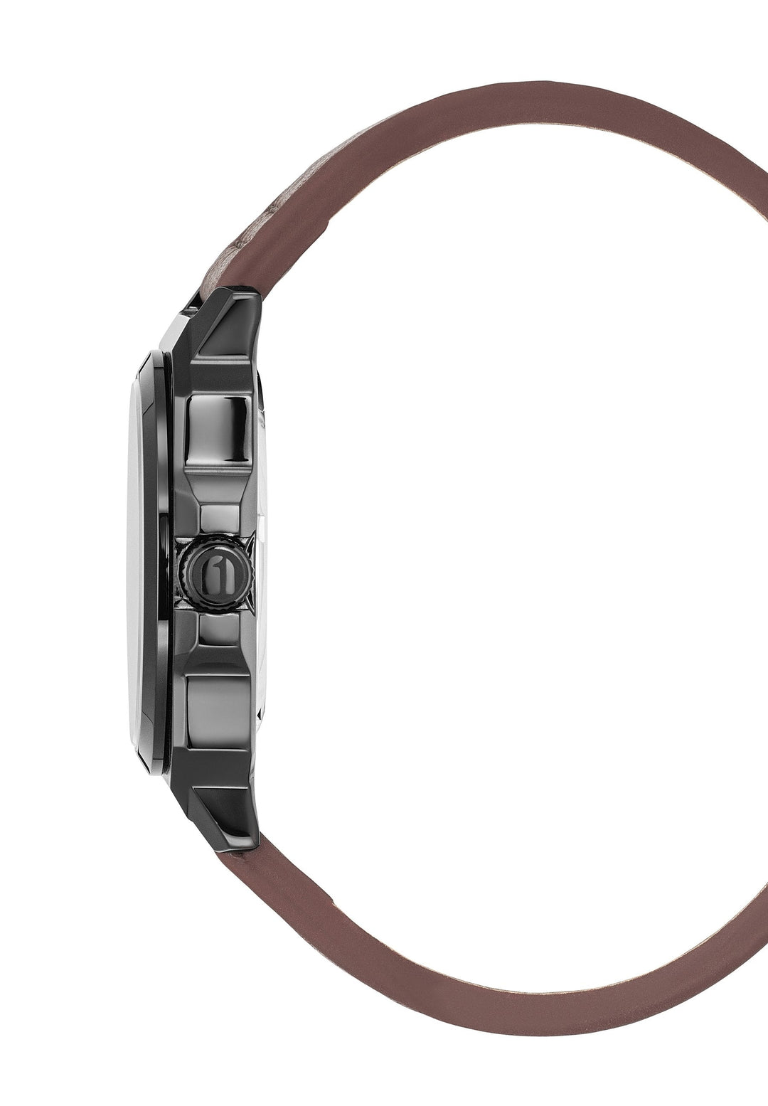 Cube Gray Dial / Brown Leather Strap Gray Dial