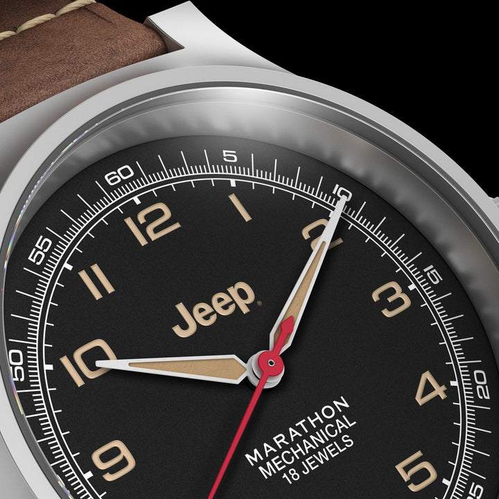 41mm JEEP WILLYS VINTAGE OFFICER'S MECHANICHAL COLOUR: SS/HERITAGE 3PC CRAZY HOR
