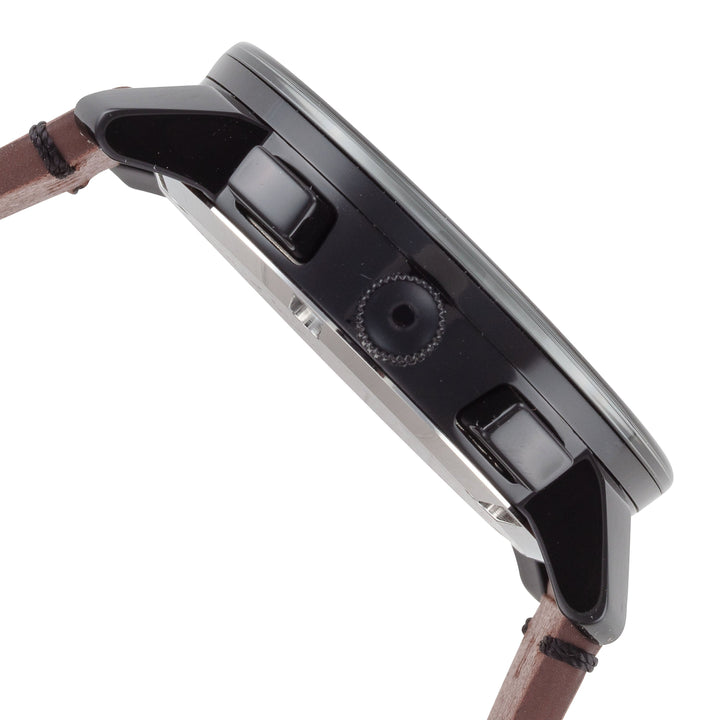 Bold 44mm / Black / Brown | Black Dial