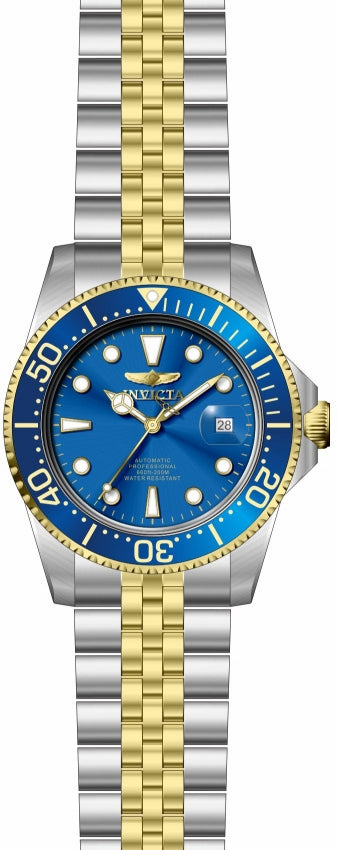 Pro Diver Blue Dial / Two-Tone Gold / Silver Stainless Steel Bracelet Blue Dial
