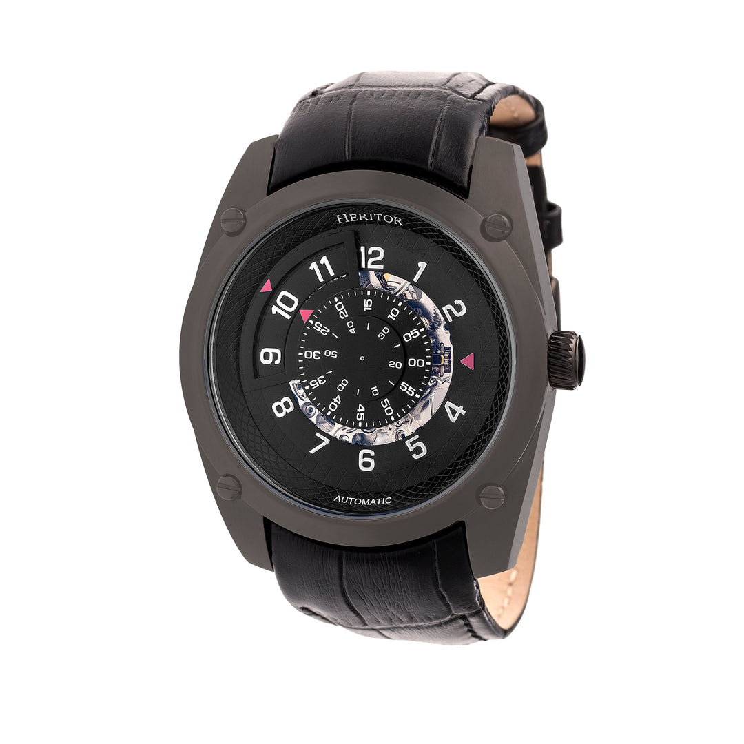 Daniels Genuine Leather Black | Black Dial