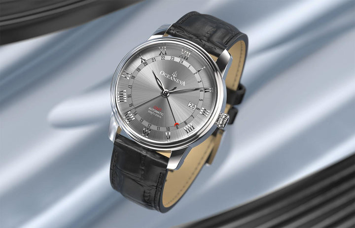 OceanTrek Automatic GMT 200M – Grey Dial