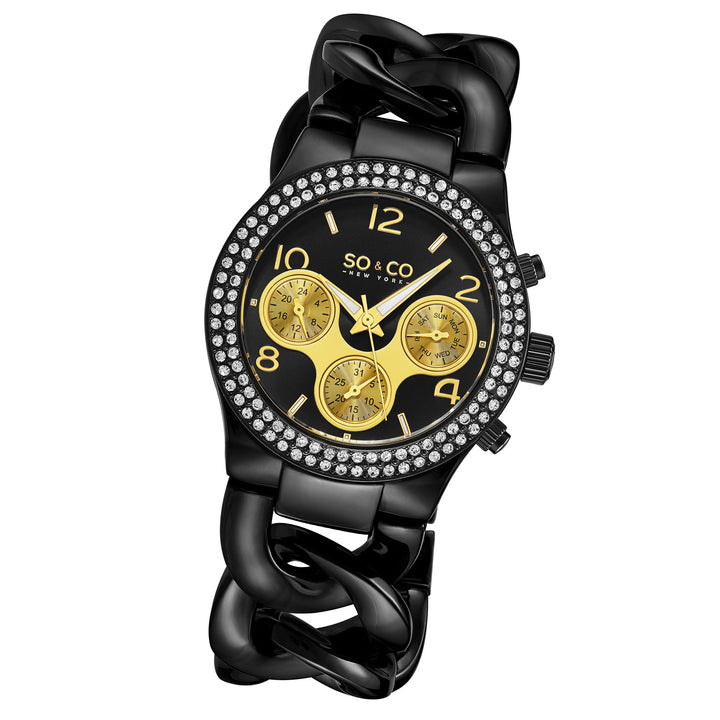 Chelsea-5013a.7 Black/Stainless Steel | Black Dial