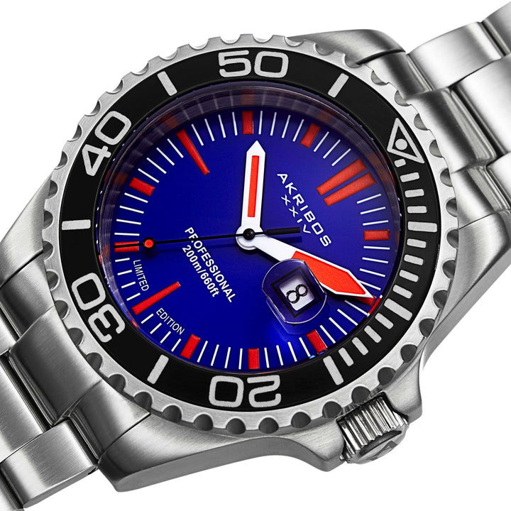 Extremis Silver Tone/Stainless Steel/Stainless Steel | Blue Dial
