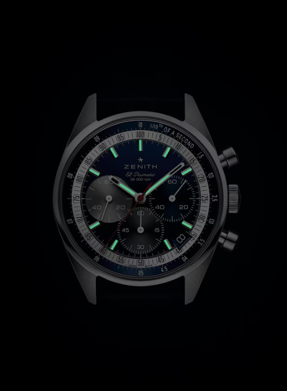 Chronomaster Original Blue/Blue Calf Leather Blue Dial