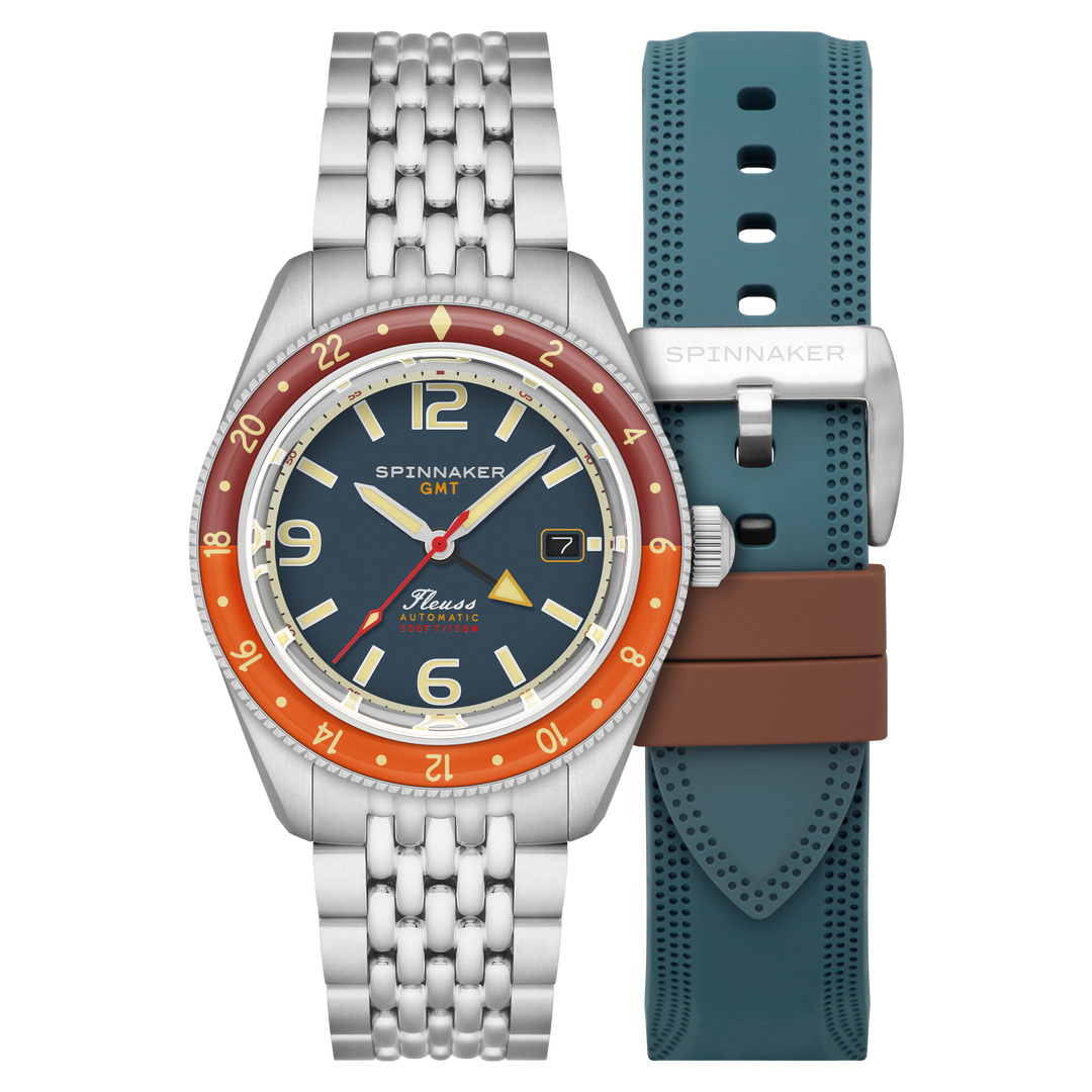 Spinnaker Fleuss GMT Automatic Blue / Stainless Steel | Blue Dial