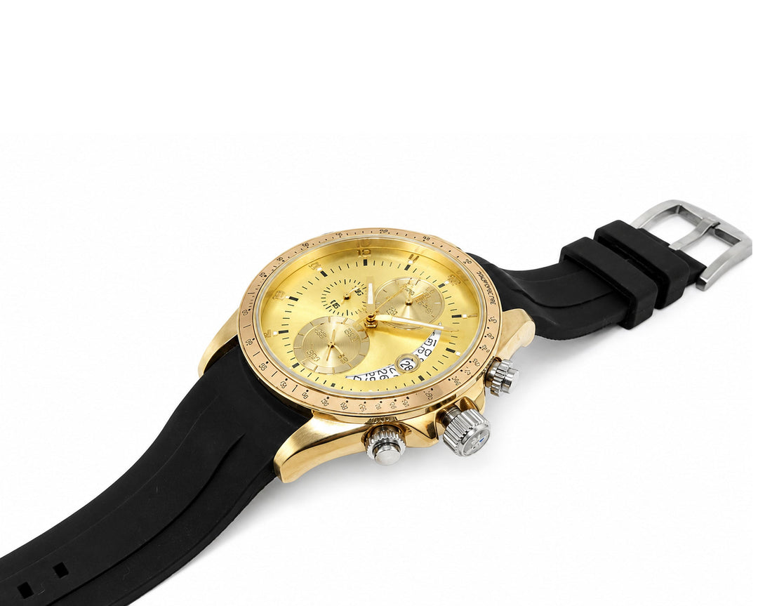 Winner Circle Light Blue-SS /2-Tone Gold Yellow Dial