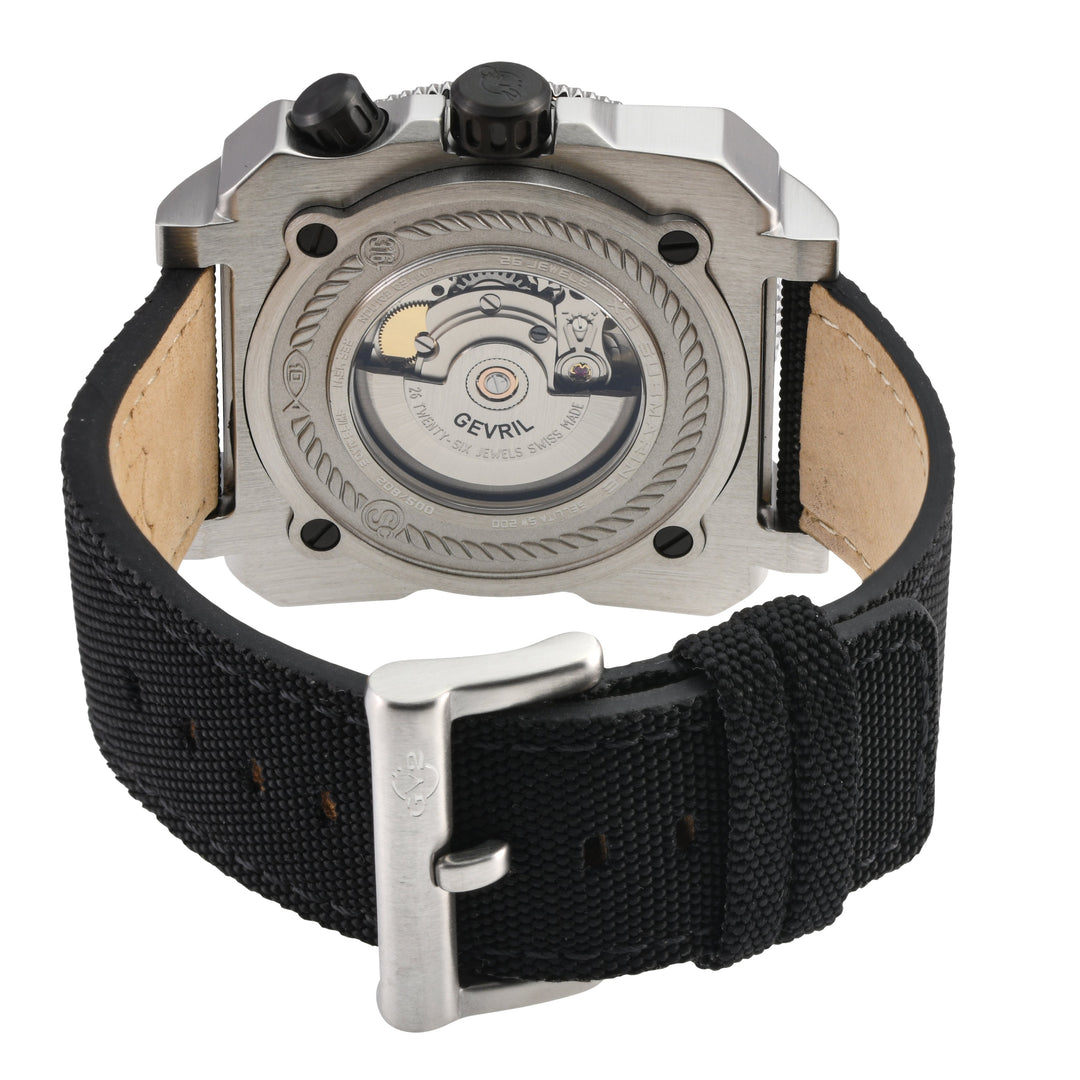 XO small Swiss Made SW200  inner and outer rotating bezel, metal band  Black sil