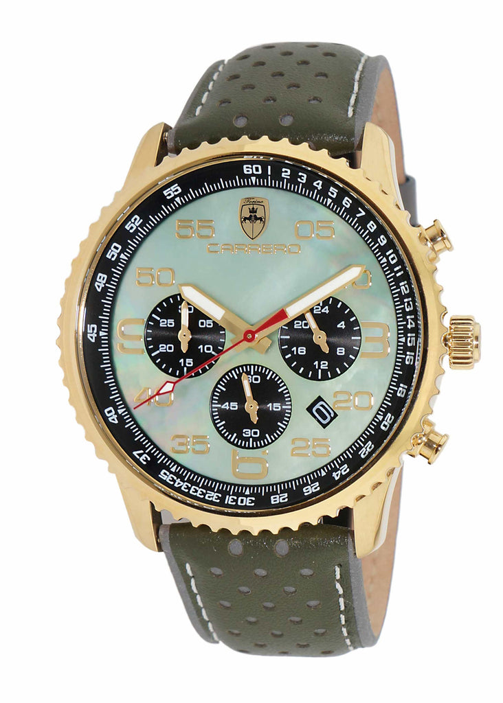 Aureum Goldtone/Green | Green Dial