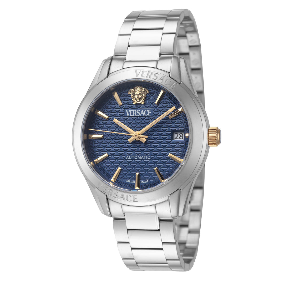 Greca 35mm / Blue / Silver | Blue Dial