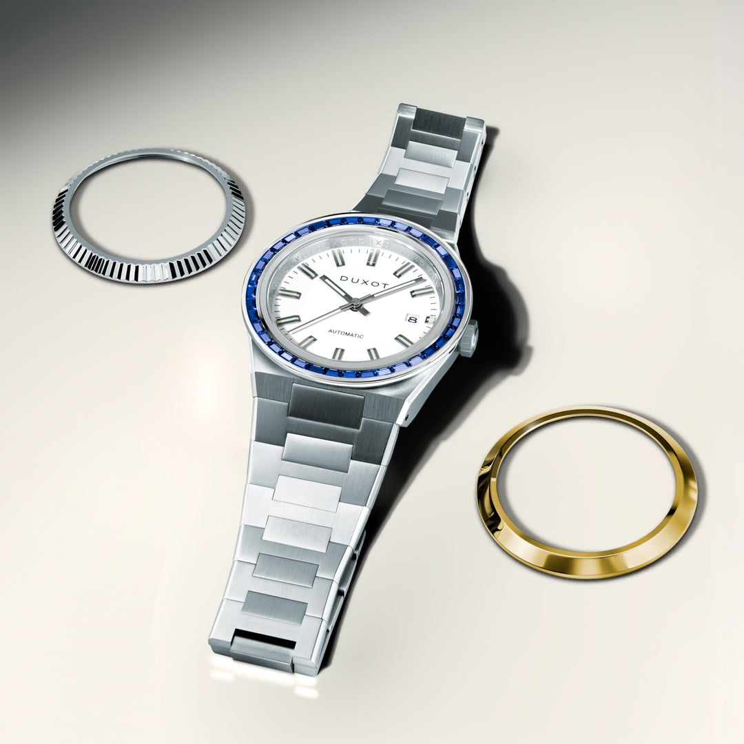Alicante Rainbow Automatic White & Gold / Stainless Steel | White Dial