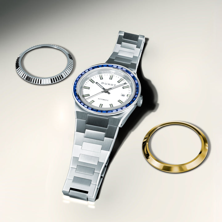 Alicante Rainbow Automatic White & Gold / Stainless Steel | White Dial