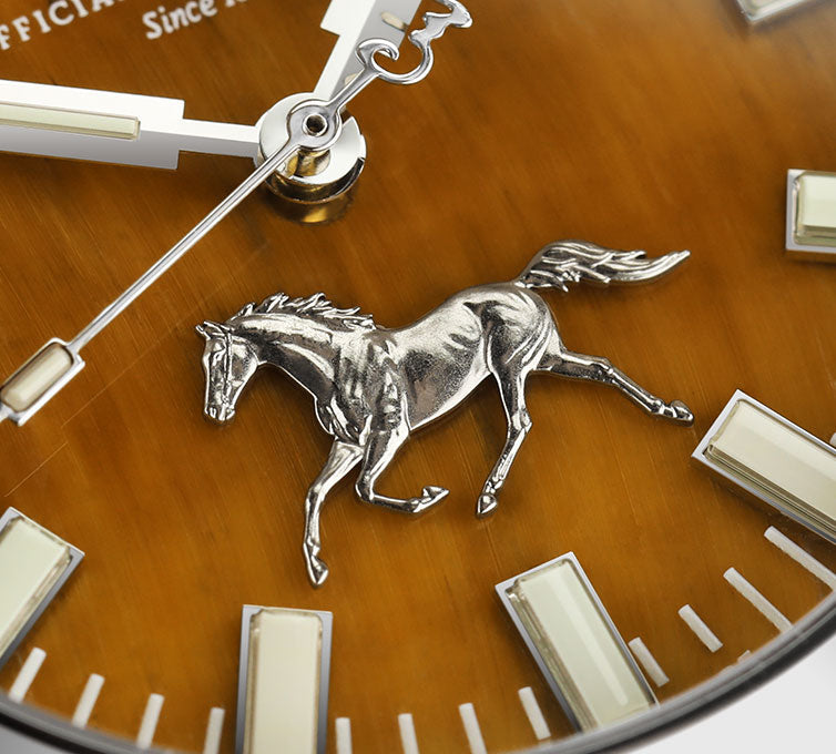 Engineer II Galloping Horse (Tiger's Eye / Silver) Brown Dial