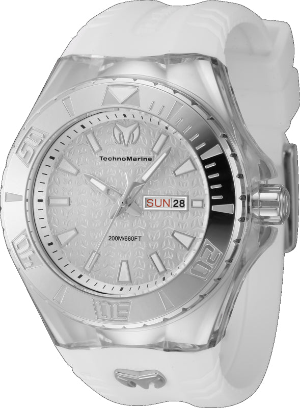 Cruise Monogram 48mm / Silver / White | Silver Dial