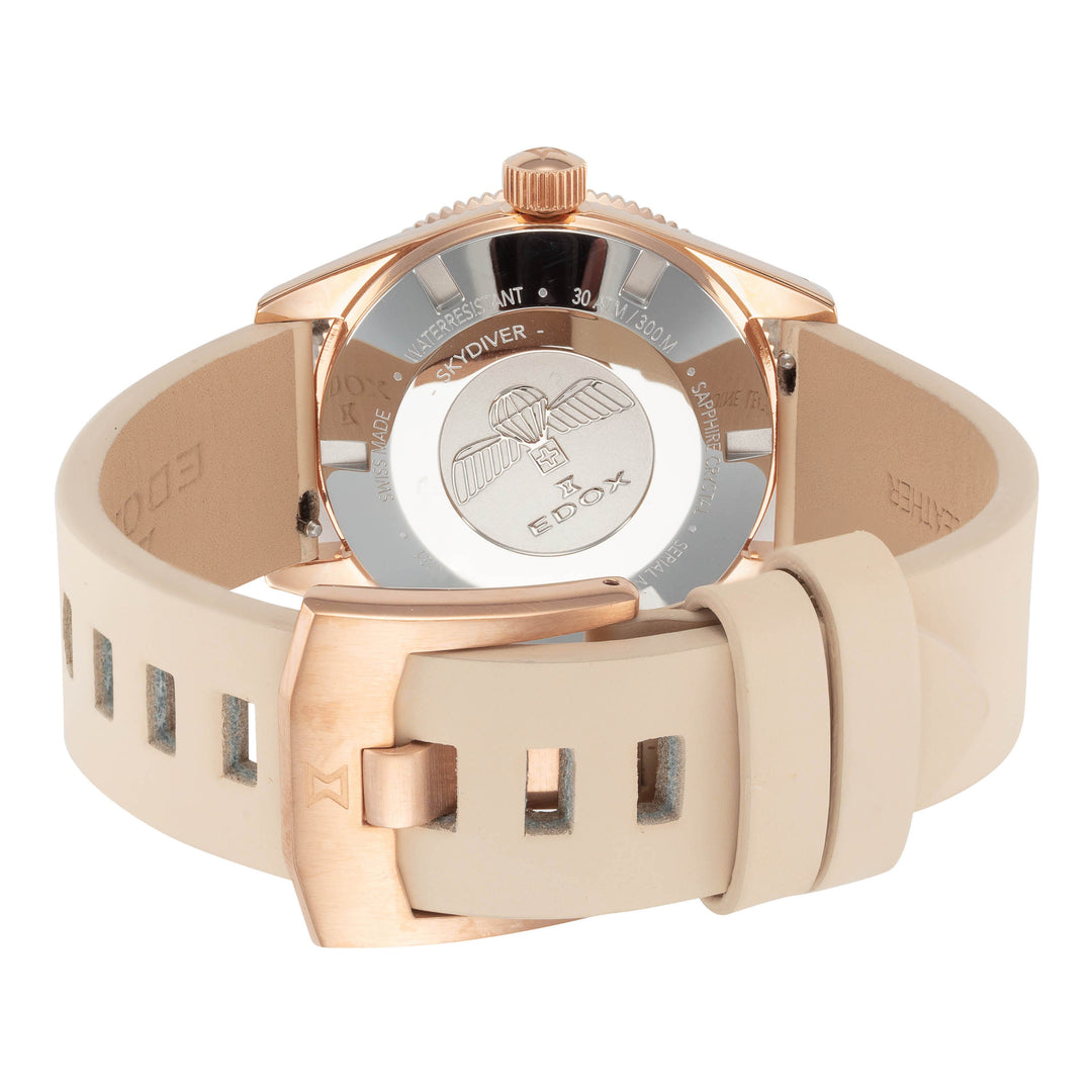 SkyDiver 38mm / Beige / Green | Beige Dial