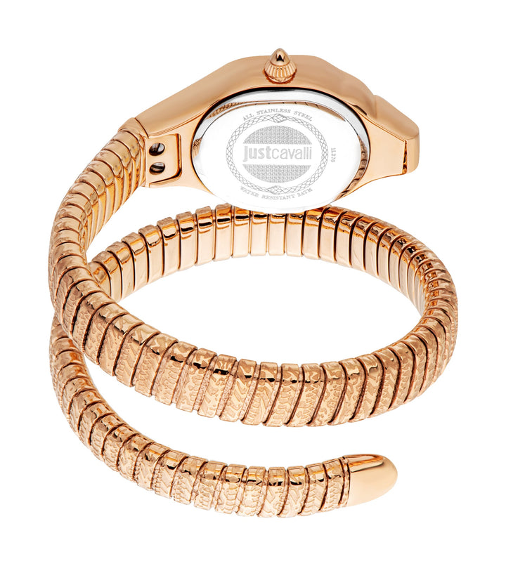 Just Cavalli 22mm / Rose Gold / Silver Silver Dial