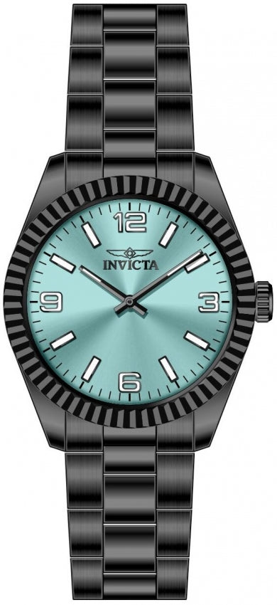 Specialty Men Tiffany Blue Dial / Black Stainless Steel Bracelet Tiffany Blue Di