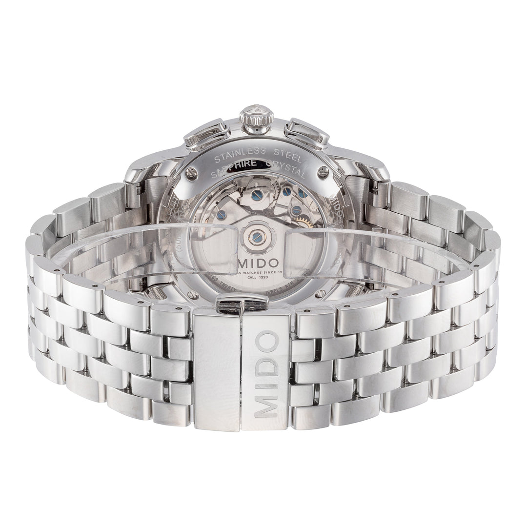 Baroncelli 42mm / Black / Silver Black Dial