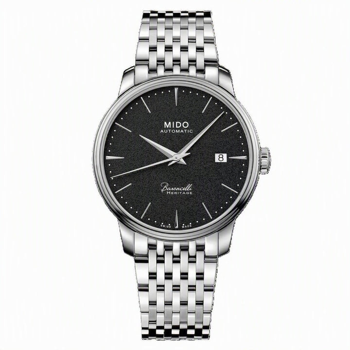 Baroncelli Heritage Black Dial / Stainless Steel Bracelet Black Dial