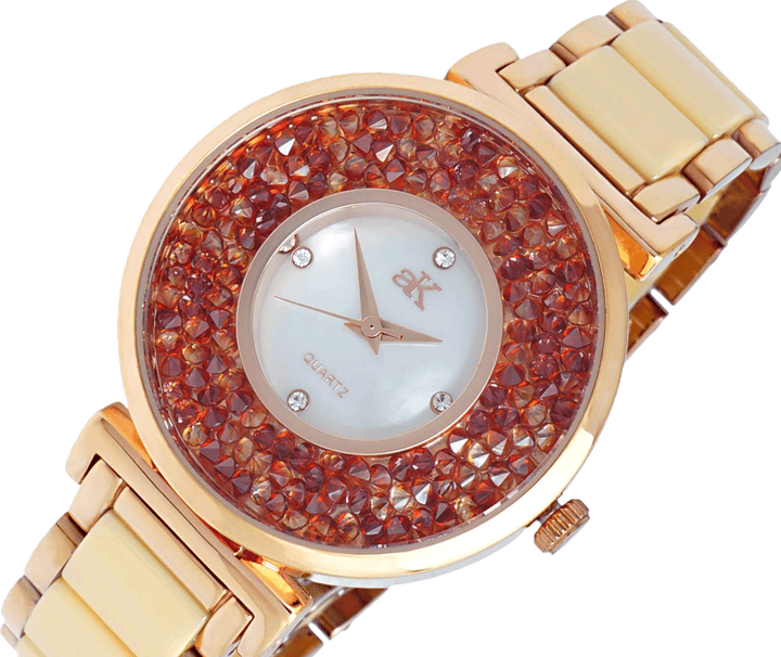 PISA EGG SHELL/ ROSETONE | Red Dial