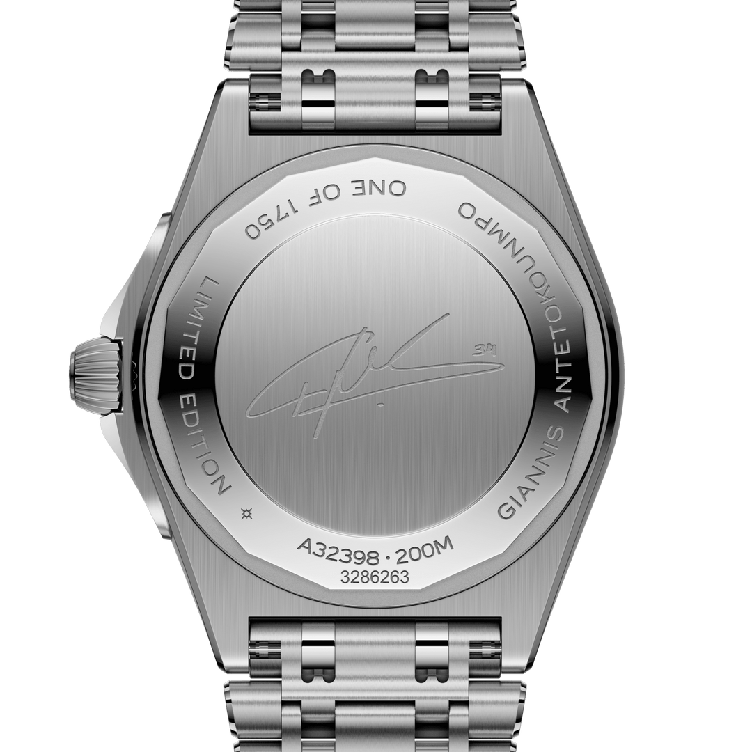 Chronomat Automatic GMT -Giannis Antetokounmpo- 40mm, Steel Case & Bracelet, Gre