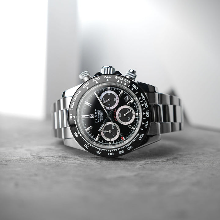 Accelero Chronograph Black/Stainless Steel | Black Dial