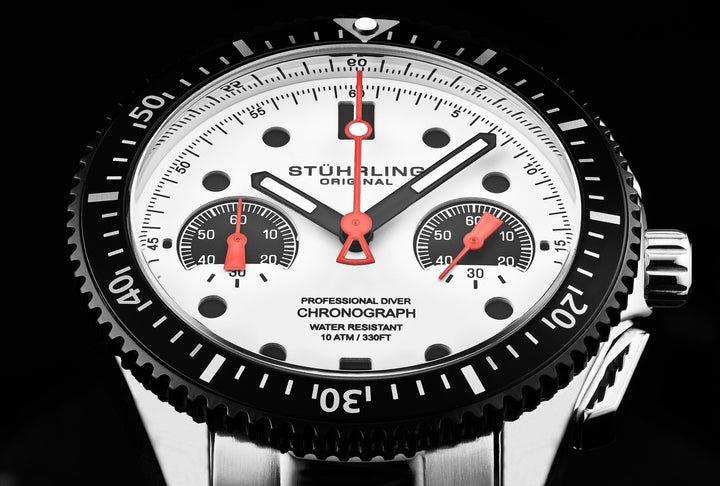 Monaco Silver/Stainless Steel Silver Dial