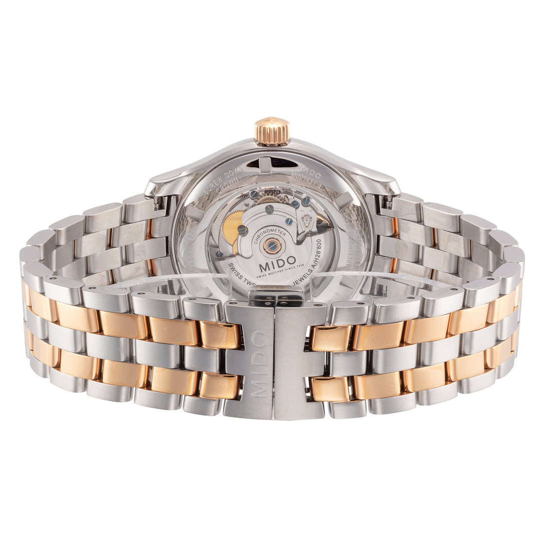 Belluna 40mm / Silver / Silver and Rose Gold | Silver Dial