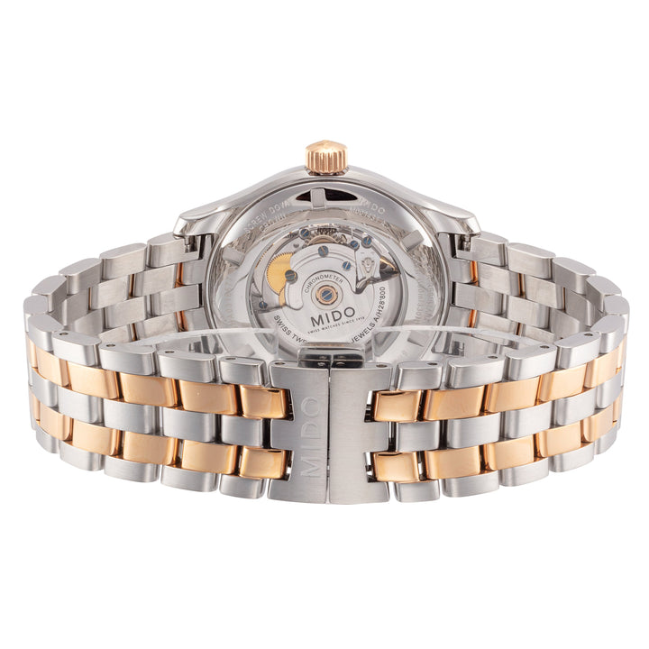 Belluna 40mm / Silver / Silver and Rose Gold | Silver Dial