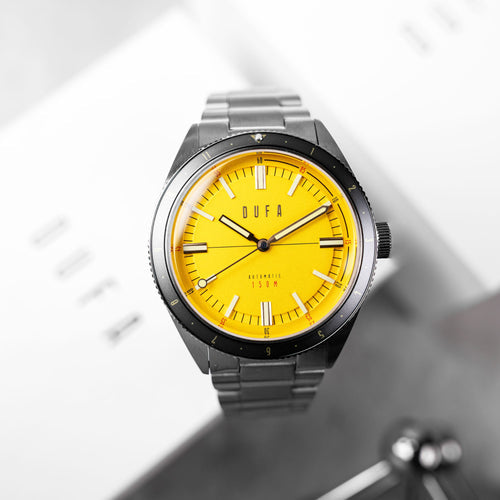 Freitaucher Automatic Yellow / Stainless Steel | Yellow Dial