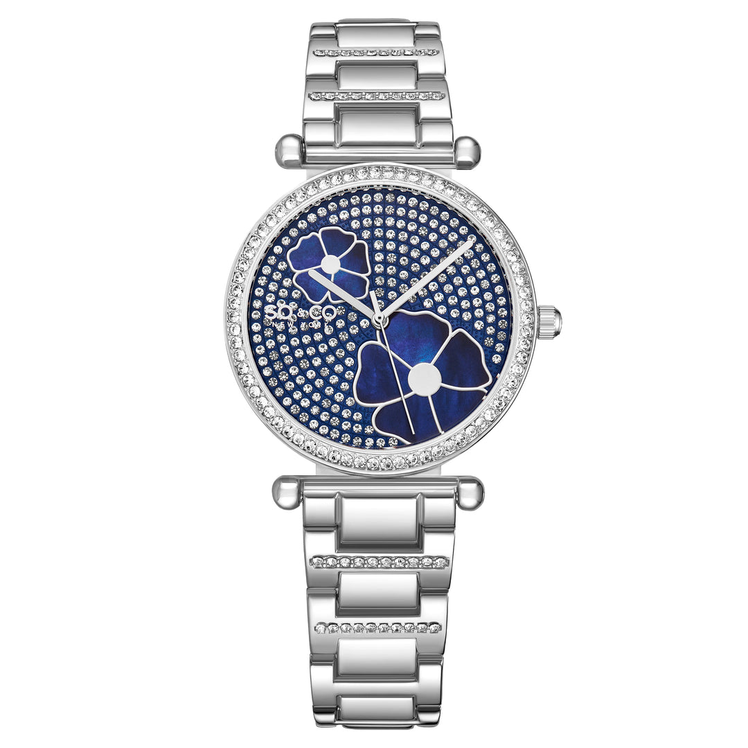 Madison-5582.2 Silver/Stainless Steel | Blue Dial
