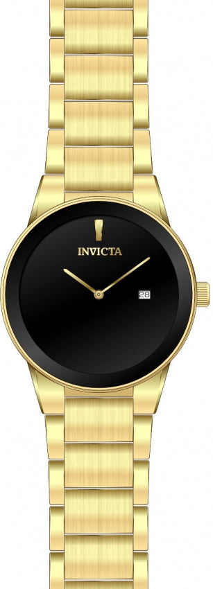 Specialty Black Dial / Gold-Tone Stainless Steel Bracelet Black Dial
