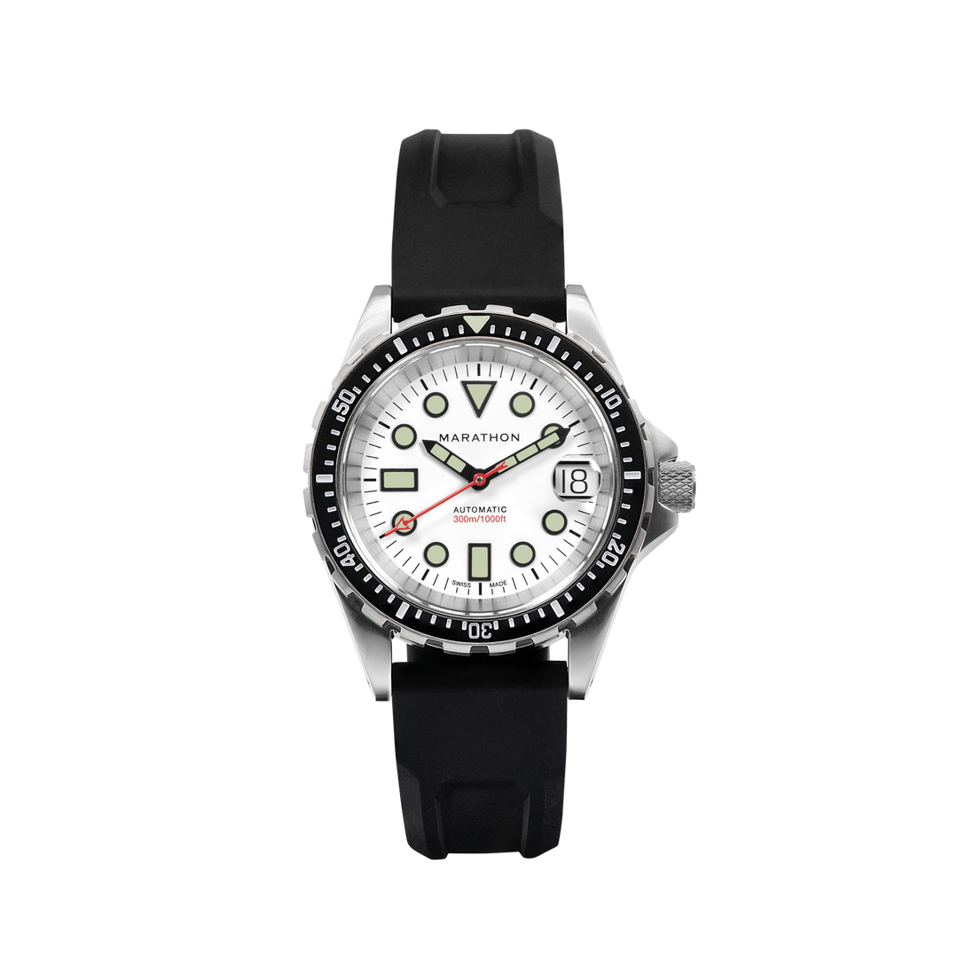36mm OSAR-D ARCTIC EDITION 36mm Arctic Original SAR w/ Date on 3-Piece Rubber St
