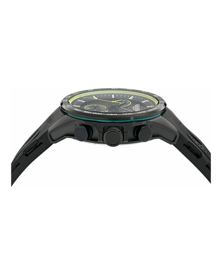 HLC Black IP/Black Silicone Strap Black Dial