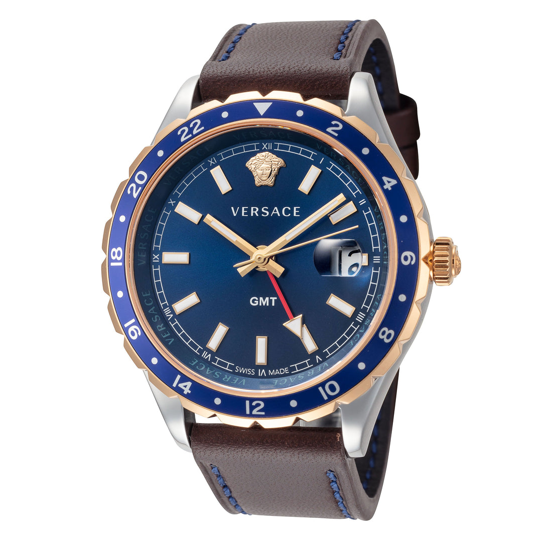 Hellenyium 42mm / Blue / Brown | Blue Dial