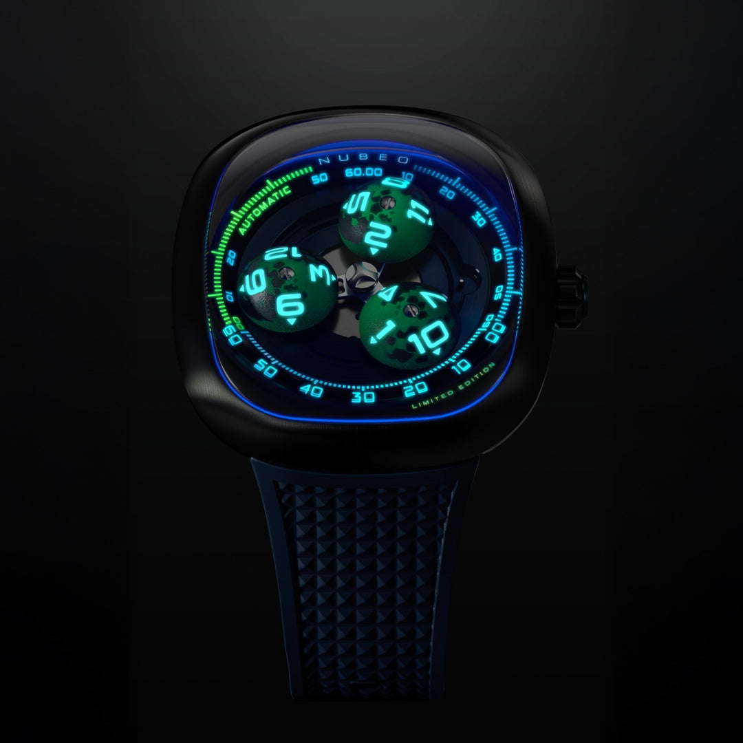 Tri-star Orbit Automatic Limited Edition Blue / Rubber | Blue Dial