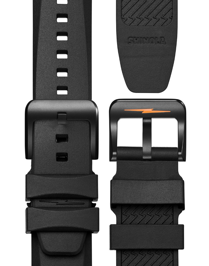 Monster 45mm, Black Rubber Strap Black Dial