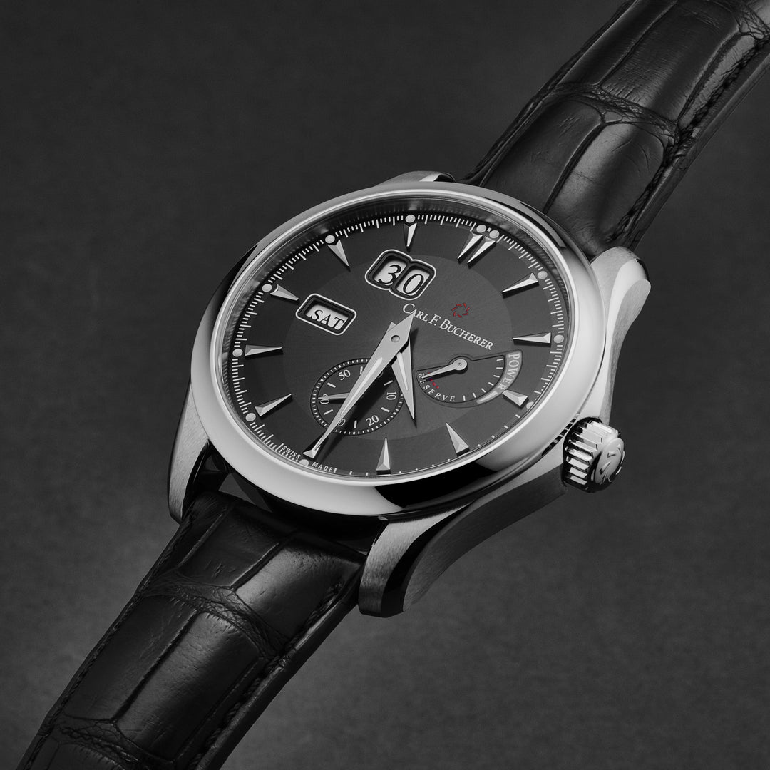 Manero Black / Stainless Steel Black Dial