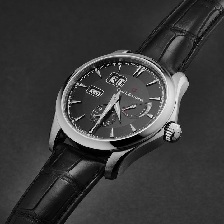 Manero Black / Stainless Steel Black Dial