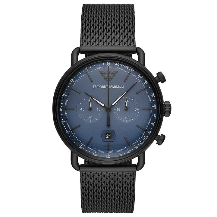 Classic Blue Dial / Black PVD Mesh Bracelet Blue Dial